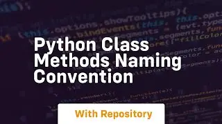 python class methods naming convention