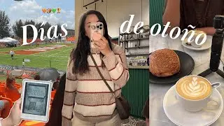 Octubre vlog 🍂 fin de semana en mi vida, shopping, cafeterías y football
