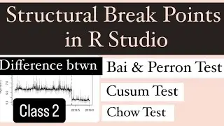 Difference between bai and perron test, chow test and cusum test| Econometrics class| Break Points
