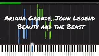 Ariana Grande, John Legend - Beauty and the Beast Piano Tutorial