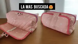👝 Cómo hacer una CARTUCHERA con solapa para lapiceras? TUTORIAL + MOLDES Gratis