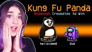 I SKADOOSH crewmates as KUNG FU PANDA [Among Us]