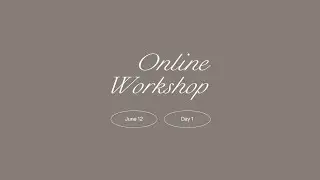 Project Bighani Online Workshop Day 1