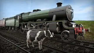 Симулятор паровоза! Коровы на пути и ФЕЙЛЫ с тормозами! [Train Sim World 3: Spirit of Steam]