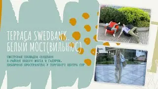 Терраса и смотровая площадка Swedbank. Белый мост и CUP (Вильнюс)