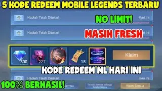 NO LIMIT! 5 KODE REDEEM ML HARI INI | KODE REDEEM MOBILE LEGENDS | KODE REDEEM ML TERBARU JUNI 2024