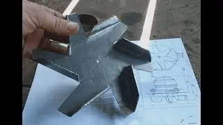 homemade smoke exhauster for a pyrolysis boiler