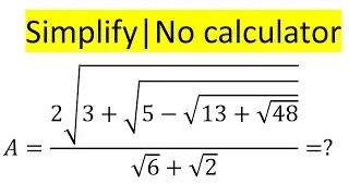 Math Olympiad Question| An Algebraic Expresstion| You should be able to solve this!