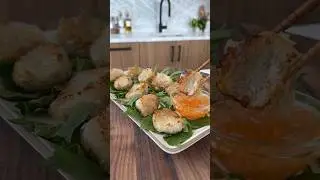 Healthy Thai basil chicken rice paper dumplings✨