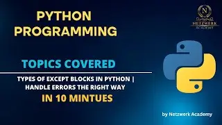 Types of except Blocks in Python | Handle Errors the Right Way ⚠️