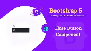 Bootstrap 5 close button component.