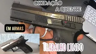 OXIDAÇÃO NEGRA A QUENTE EM PISTOLA CZ .380 - PROCESSO RÁPIDO E EFICAZ