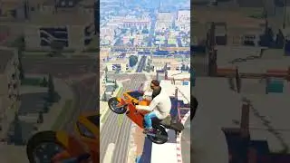 GTA 5 Bike Stunt 🔥 1167 #shorts #viral #gta #gta5