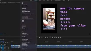 How to: Remove the border from your clips in Premiere Pro