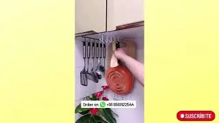 Cabinet Shelf Multiuse Hook Holder | wholesaledock.com | #kitchengadgets #kitchentools