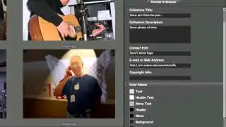 Creating a web gallery using Adobe Bridge