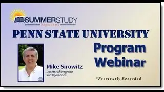 Summer Study at Penn State: Explore Our Pre-College Summer Study Programs!