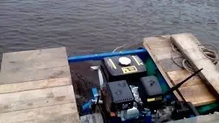 Катамаран плот своими руками из металлолома испытание.