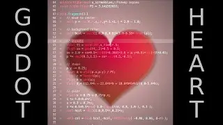 #GODOT #SHADERS : How to make cool #HEART Must see!