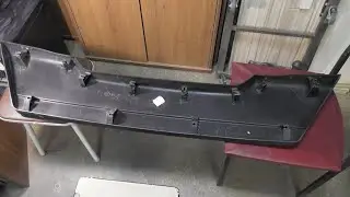 Soldering the trunk lid trim and some spoilers
