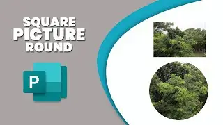 How to make a square picture round in publisher