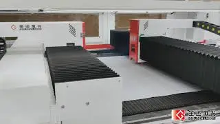 Independent two heads laser cutting machine with rack & pinion drive system