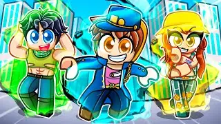 Having a JOJO'S BIZARRE ADVENTURE ANIME FAMILY in Roblox!