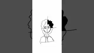 Рисую Цоя. Глаза немного кривоватые. #цой #цойжив #группакрови #shorts