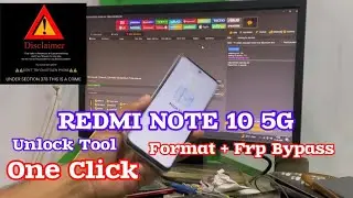 Redmi Note 10 5G Format + Frp Bypass Sideload mode - Unlock Tool by Alpha_Fixer