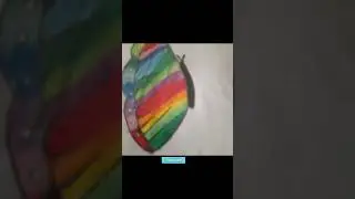 Drawing of a colorful butterfly