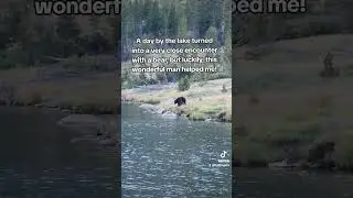 A day at the lake in Yosemite turned into a close encounter with a bear! #bear  #yosemitevalley