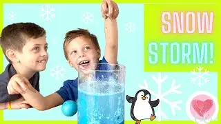 Kids' Snow Storm Experiment