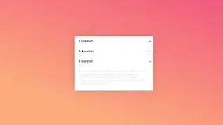 Build an Accordion Menu | Pure Html Css  2019