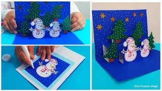Como hacer una Tarjeta de Navidad en 3D? / How to make a 3D Christmas Card?