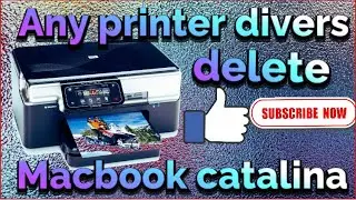 how to delete any printer drivers for MacBook Air 2020 Catalina