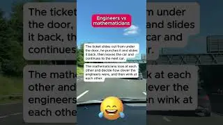 Funny Jokes  | Engineers vs mathematicians…  | #joke #humor