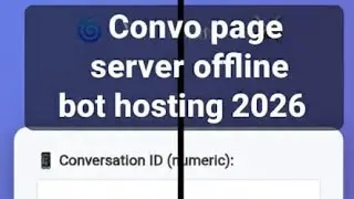 Bot hosting per Convo page script kese deploy kre || Convo page server offline bot hosting