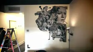 Ace Hotel Shoreditch, London. Rooms collages by me.