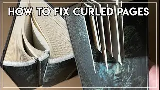 How to fix a dented book with curled in pages // Photo Strip Book // Fore Edge Book Art