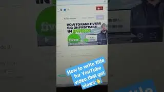 HOW TO WRITE TITLE FOR YOUTUBE VIDEO THAT GET VIEWS tips!👈 