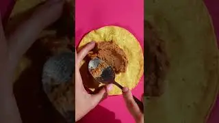 Chipotle Mushroom Tostada with Refried Beans