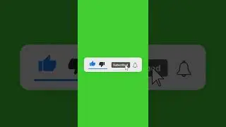 Like, Subscribe, Notification green screen 