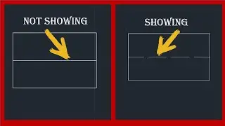 HOW TO FIX BROKEN LINES NOT SHOWING IN AUTOCAD
