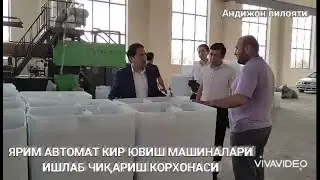Andijonda yarim avtomat kir yuvish mashinasi ishlab chiqariladi