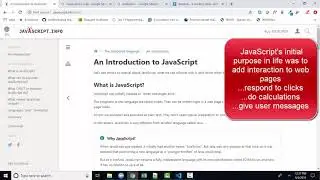 javascript.info  The Modern JavaScript Tutorial 1.1 An Introduction to JavaScript