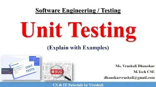 SE 45 : Unit Testing with Example | Software Engineering Full Course
