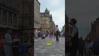 Fantastic Street Preformer at the Edinburgh fringe festival #fringe #fringefestival