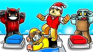 We Played 4 PLAYER TEAMWORK PUZZLES In ROBLOX