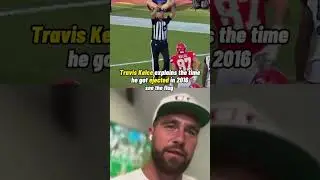 Travis Kelce explains being ejected 😂 #nfl #shorts