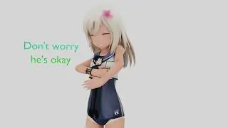 (Blender 3D MMD Giantess) Giantess Ro-Chan test